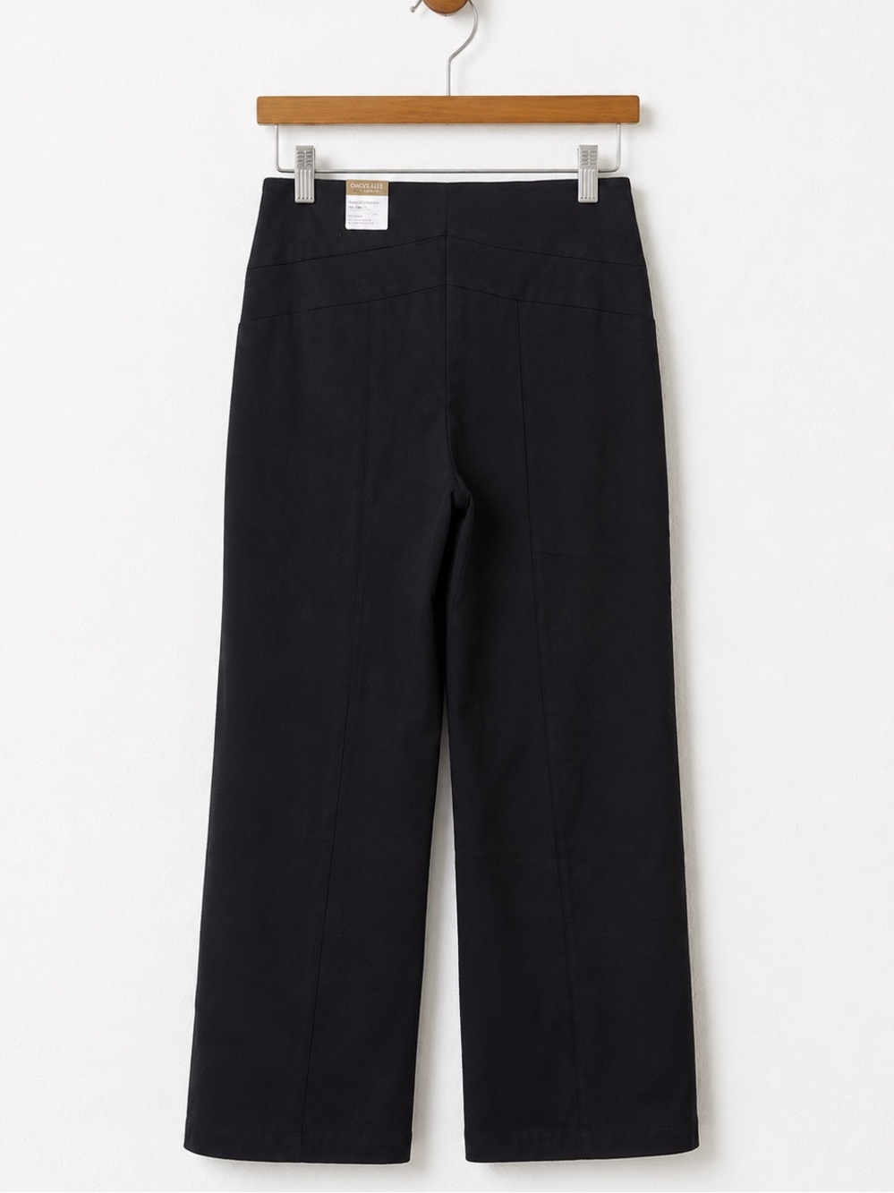NWT Chico's Perfect Stretch Seamed Wide Leg Pant Basic Black Relaxed SZ 1 US 8 - Picture 3 of 6
